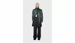 Rains Long Jacket Silver Pine Vert / Green -Semelles Soldes 12020 60 2