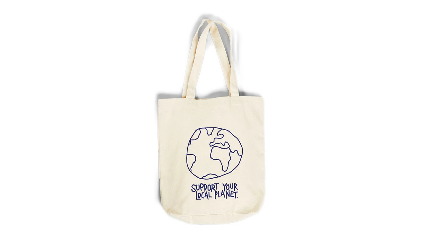 Dedicated Totebag TorekovLocal Planet Off-White Blanc / White 3 Dedicated Totebag TorekovLocal Planet Off-White Blanc / White