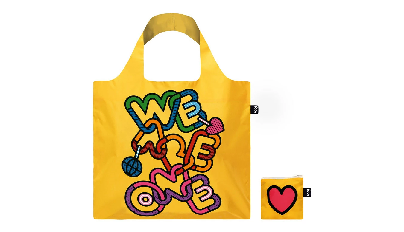 Loqi Craig & Karl - We Are One Recycled Bag Jaune / Yellow 3 Loqi Craig & Karl - We Are One Recycled Bag Jaune / Yellow