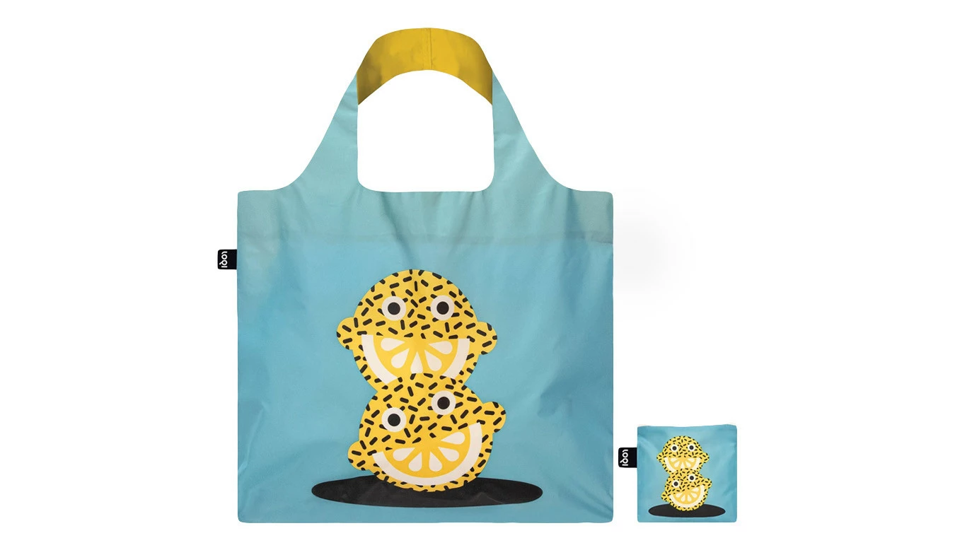 Loqi Daniel Ramírez Pérez - Lucky Lemons Recycled Bag Bleu / Blue 3 Loqi Daniel Ramírez Pérez - Lucky Lemons Recycled Bag Bleu / Blue