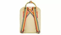Fjällräven Kånken Rainbow Mini Light Oak Blanc / White -Semelles Soldes f23621 115 907