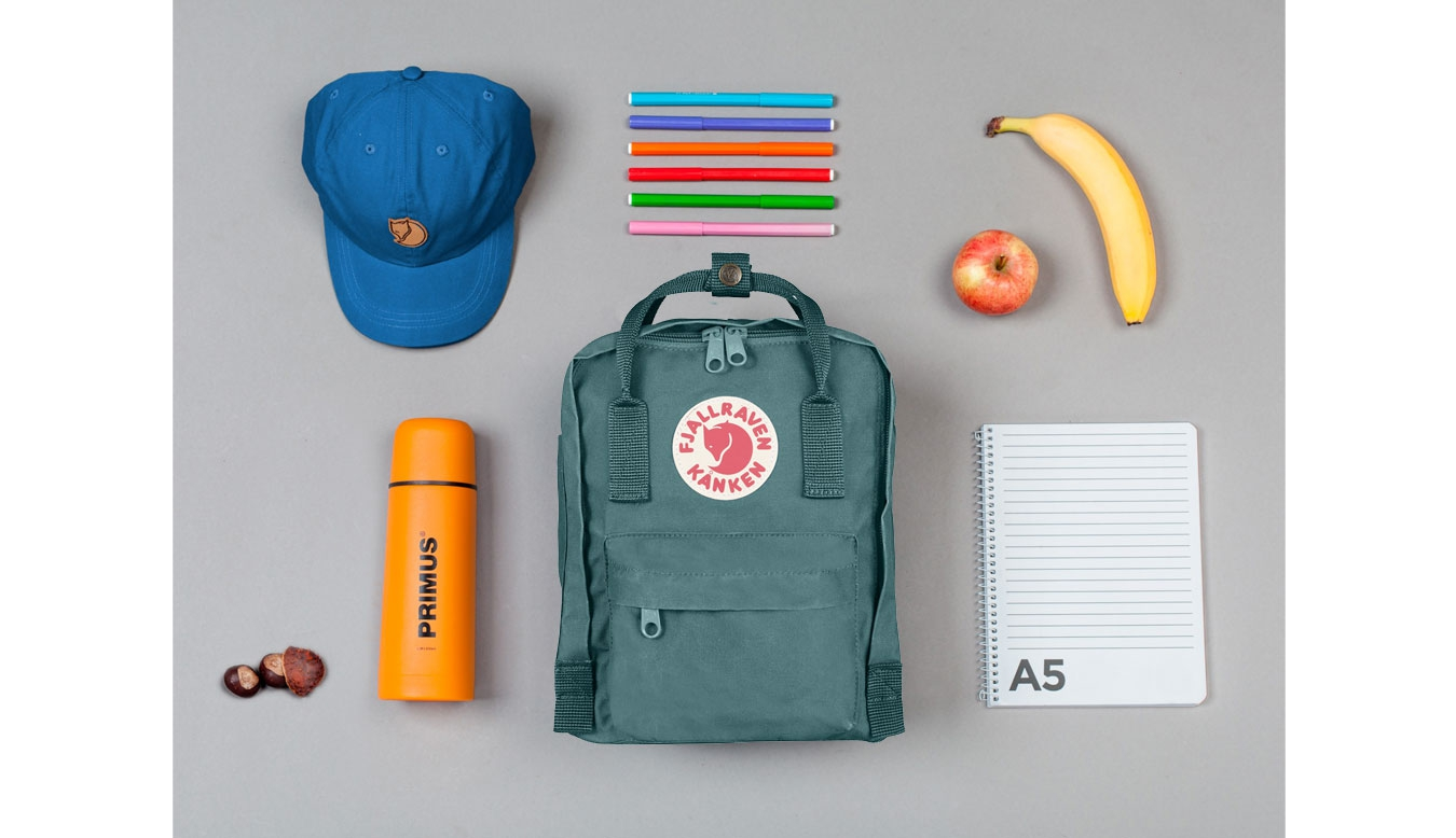 Fjällräven Kånken Mini Kids Frost Green Vert / Green 4 Fjällräven Kånken Mini Kids Frost Green Vert / Green – Image 2