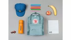 Fjällräven Kånken Mini Kids Sky Blue Bleu / Blue -Semelles Soldes fjallraven kanken mini sky blue f23561 501 1