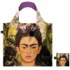 Loqi FRIDA KAHLO Self Portrait Recycled Bag Multicolore / Multicolor -Semelles Soldes fk.sp .r kahlo self portrait with humming bird recycled