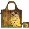 Loqi GUSTAV KLIMT The Kiss Recycled Bag Marron / Brown -Semelles Soldes gk.ki loqi klimt the kiss bag with zip pocket
