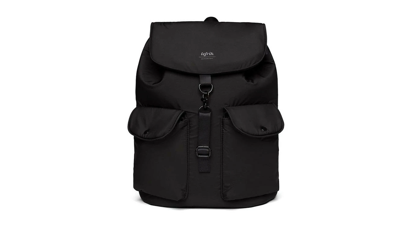 Lefrik Knapsack Backpack Black Noir / Black 3 Lefrik Knapsack Backpack Black Noir / Black