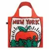 Loqi Bag Keith Haring New York Recycled Bag Rouge / Red -Semelles Soldes loqi bag keith haring new york bag1