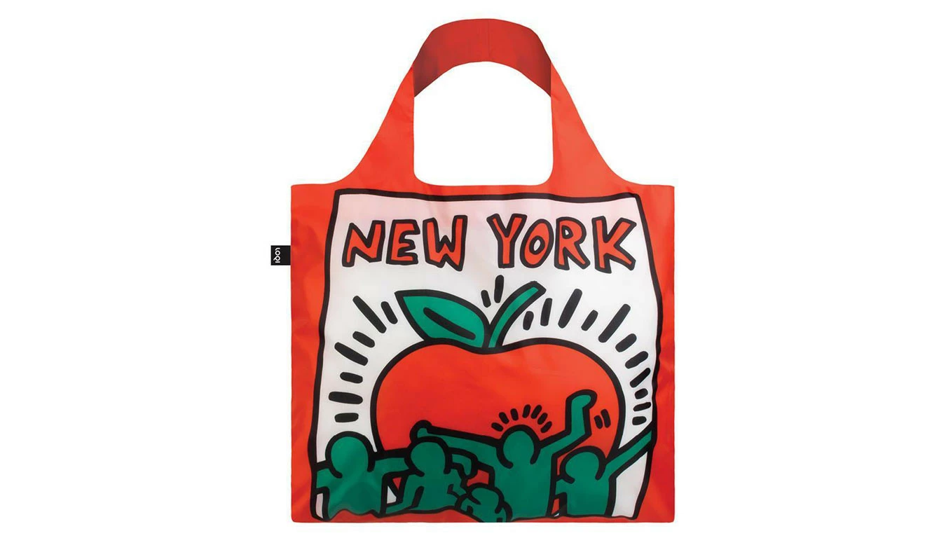 Loqi Bag Keith Haring New York Recycled Bag Rouge / Red 3 Loqi Bag Keith Haring New York Recycled Bag Rouge / Red