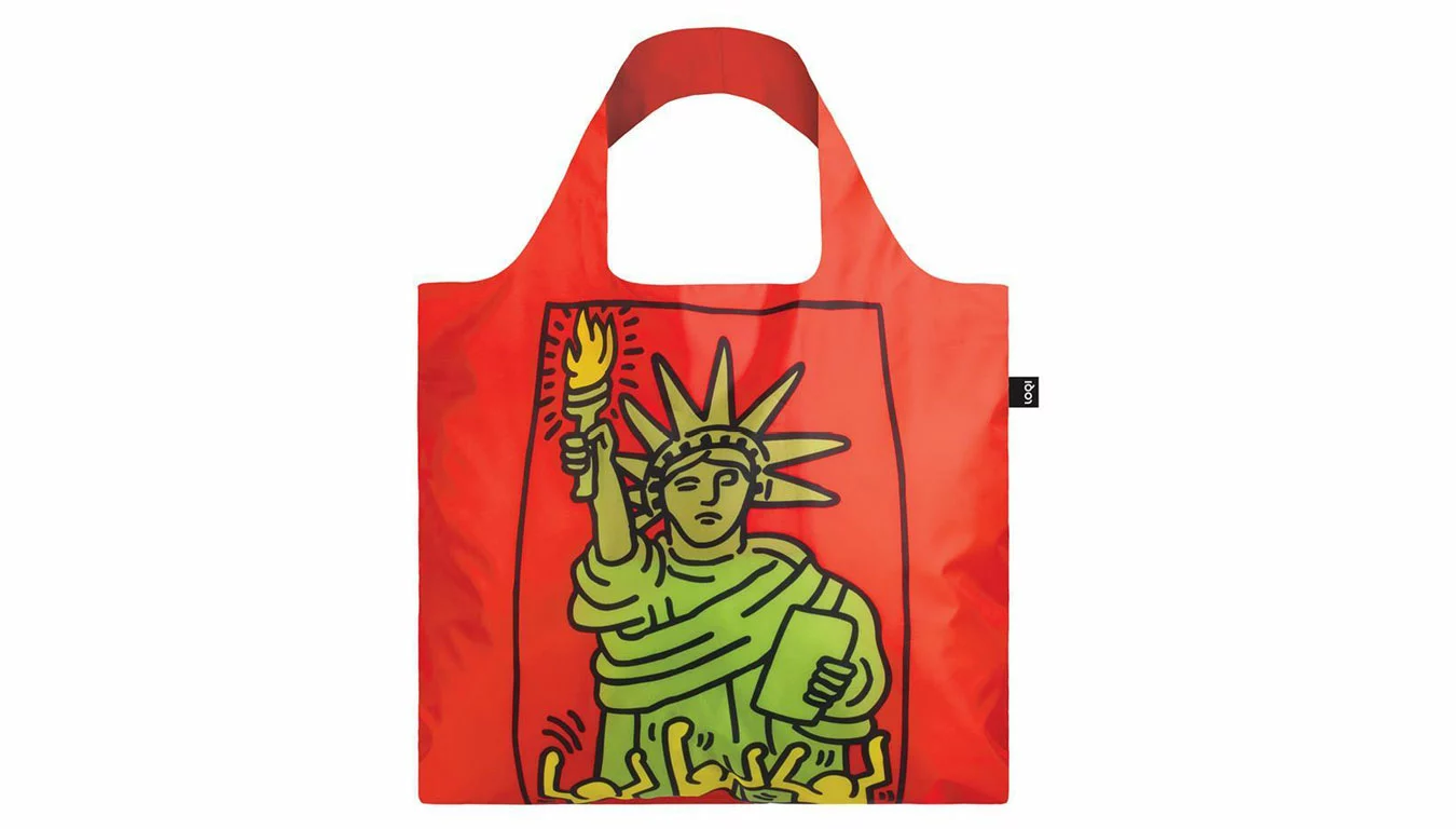 Loqi Bag Keith Haring New York Recycled Bag Rouge / Red 4 Loqi Bag Keith Haring New York Recycled Bag Rouge / Red – Image 2