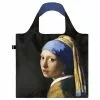 LOQI JOHANNES VERMEER - GIRL WITH A PEARL EARRING Recycled Bag Noir / Black -Semelles Soldes loqi museum johannes vermeer girl with a pearl earring