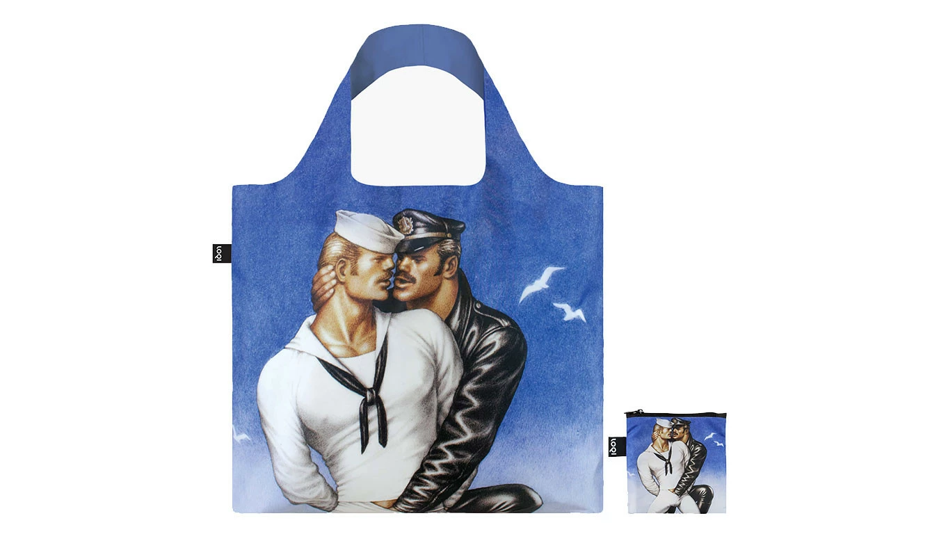 Loqi TOM OF FINLAND Bon Voyage Recycled Bag Bleu / Blue 3 Loqi TOM OF FINLAND Bon Voyage Recycled Bag Bleu / Blue