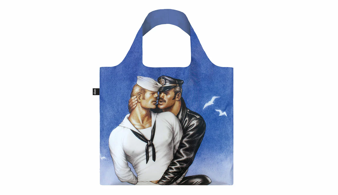 Loqi TOM OF FINLAND Bon Voyage Recycled Bag Bleu / Blue 4 Loqi TOM OF FINLAND Bon Voyage Recycled Bag Bleu / Blue – Image 2