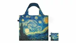 LOQI - VINCENT VAN GOGH - The Starry Night Recycled Bag Bleu / Blue
