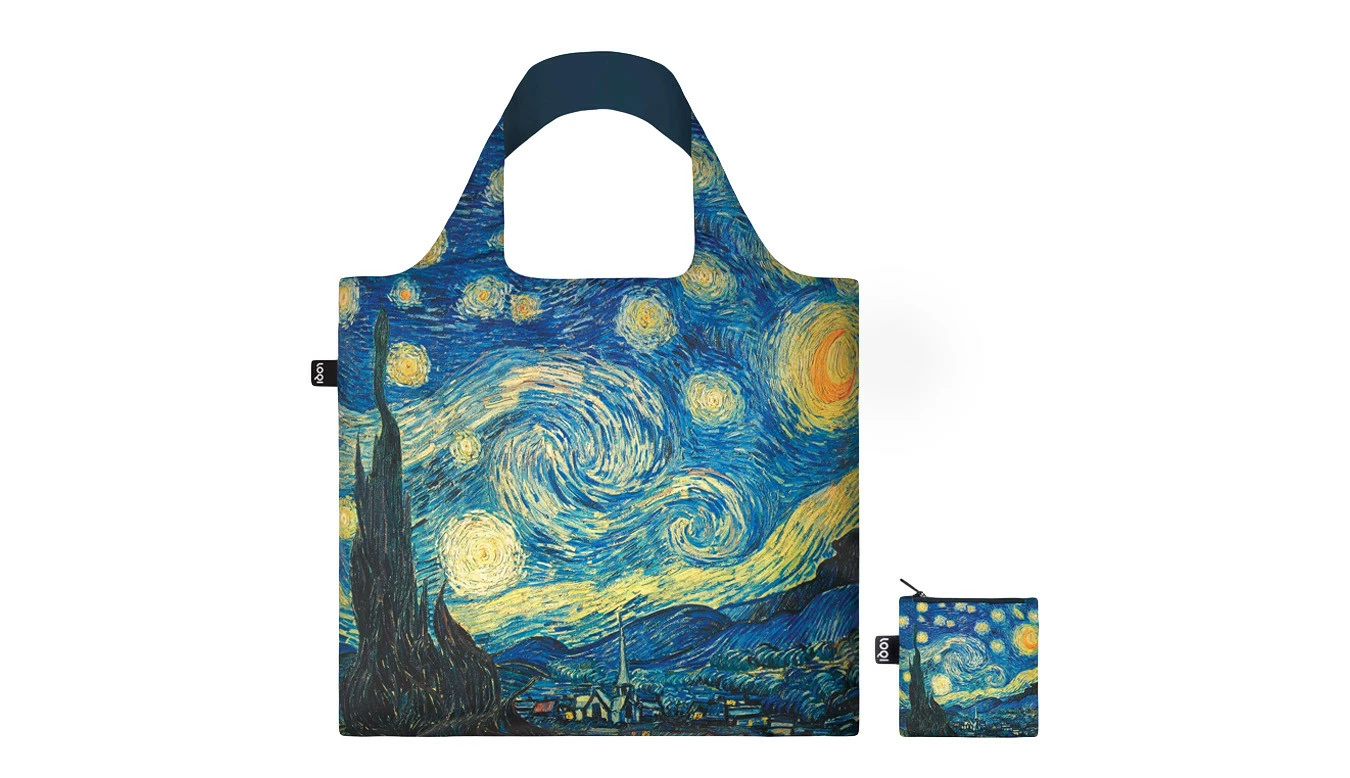 LOQI - VINCENT VAN GOGH - The Starry Night Recycled Bag Bleu / Blue 3 LOQI - VINCENT VAN GOGH - The Starry Night Recycled Bag Bleu / Blue