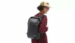 Vans Rolltop Backpack Noir / Black -Semelles Soldes vn0a5kjhblk